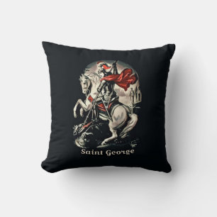 Saint George Throw Pillow Kissen