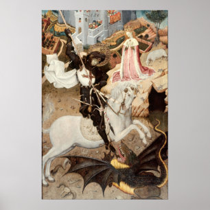 Saint George tötet den Drachen (1435) Poster