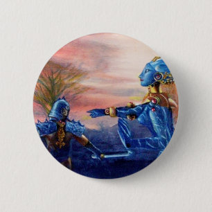 SAINT GEORGE UND ALIEN DRAGON BUTTON