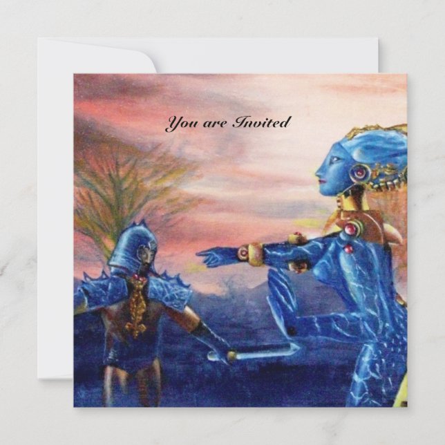 SAINT GEORGE UND ALIEN DRAGON EINLADUNG (Vorderseite)