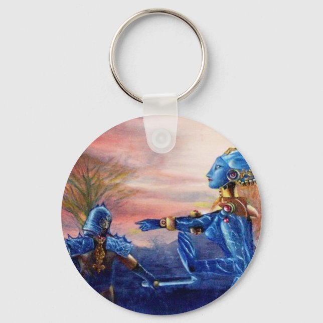 SAINT GEORGE UND ALIEN DRAGON SCHLÜSSELANHÄNGER (Vorderseite)