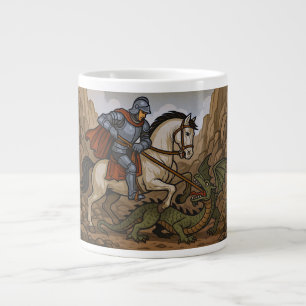Saint George und der Drache - Mons, Belgien Jumbo-Tasse
