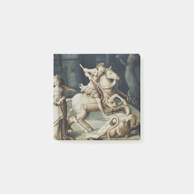 Saint George und der Drache Post-it Klebezettel (Vorderseite)