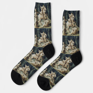 Saint George und der Drache Socken