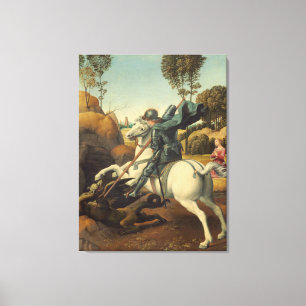 Saint George und der Dragon Raphael Leinwanddruck