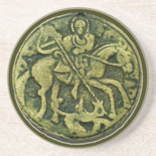 SAINT GEORGE UND DRAGON MEDALLION GETRÄNKEUNTERSETZER