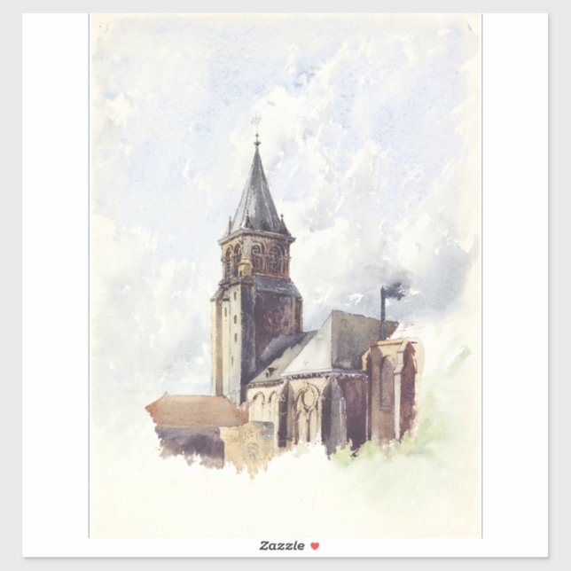 Saint Germain des Prés Paris Aufkleber (Blatt)