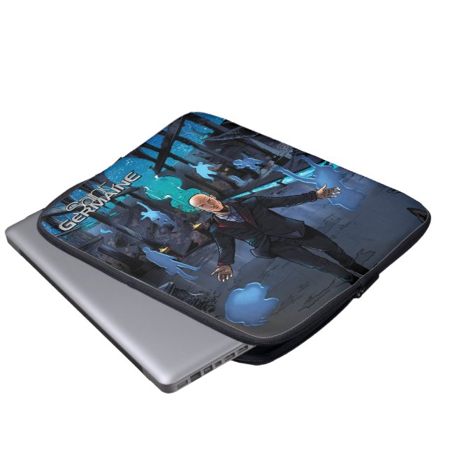 Saint Germaine Laptop-Ärmel Laptopschutzhülle (Vorne Knopf)