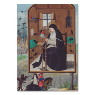 Saint Gertrude Helfta von Simon Bening Tischnummer
