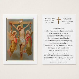 Saint Gertrude Précieux Sang Jésus Prière Carte Sa