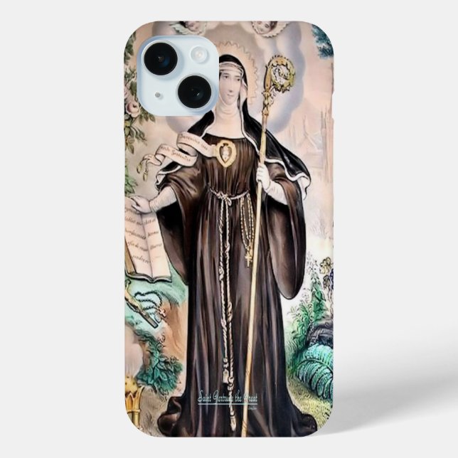 Saint Gertrude the Great Case-Mate iPhone Hülle (Rückseite)
