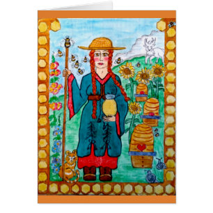 Saint Gobnait (Abigaïl) de l'Irlande - apiculteur