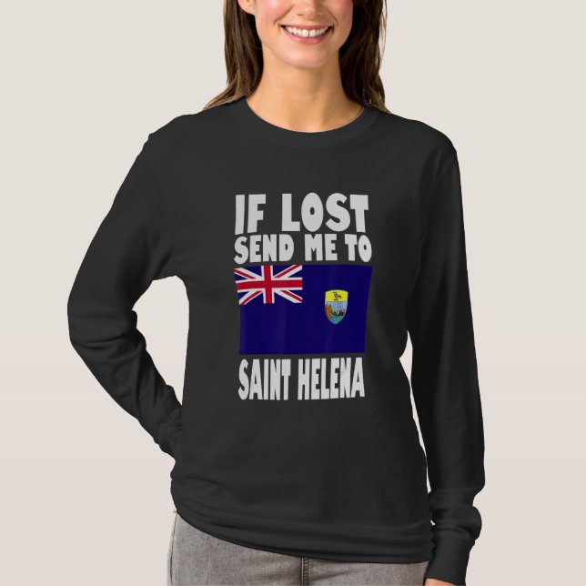Saint Helena Flag Design  If lost send me to Saint T-Shirt (Vorderseite)