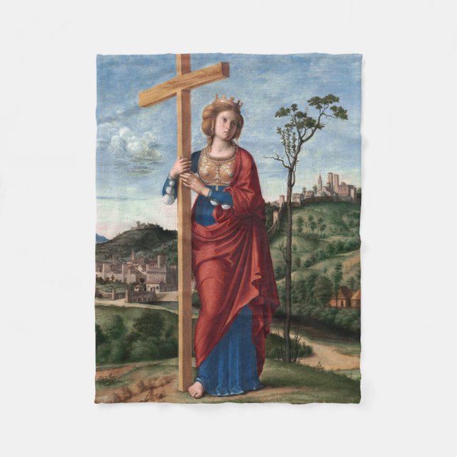 Saint Helena von Cima da Conegliano Fleecedecke (Vorderseite)