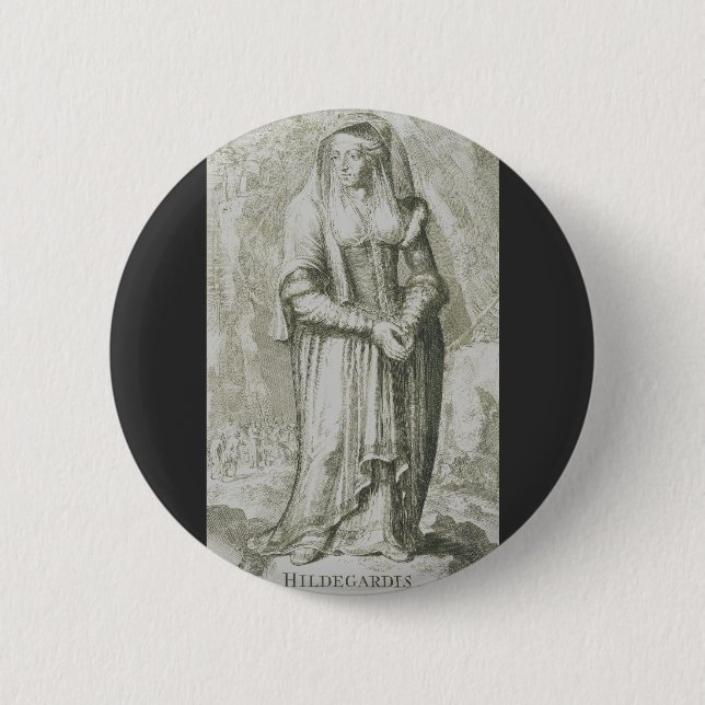 Saint Hildegard von Bingen Button (Vorderseite)