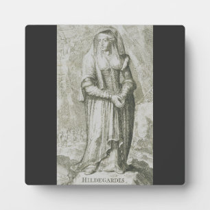 Saint Hildegard von Bingen Fotoplatte