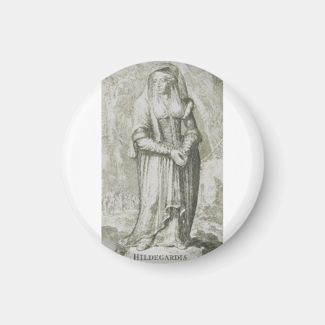 Saint Hildegard von Bingen Magnet (Vorne)