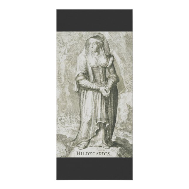 Saint Hildegard von Bingen Werbekarte (Vorne)