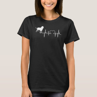 Saint Hubert's Dog Bloodhound Heartbeat T-Shirt