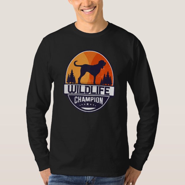 Saint Hubert's Dog Bloodhound Retro 34 T-Shirt (Vorderseite)