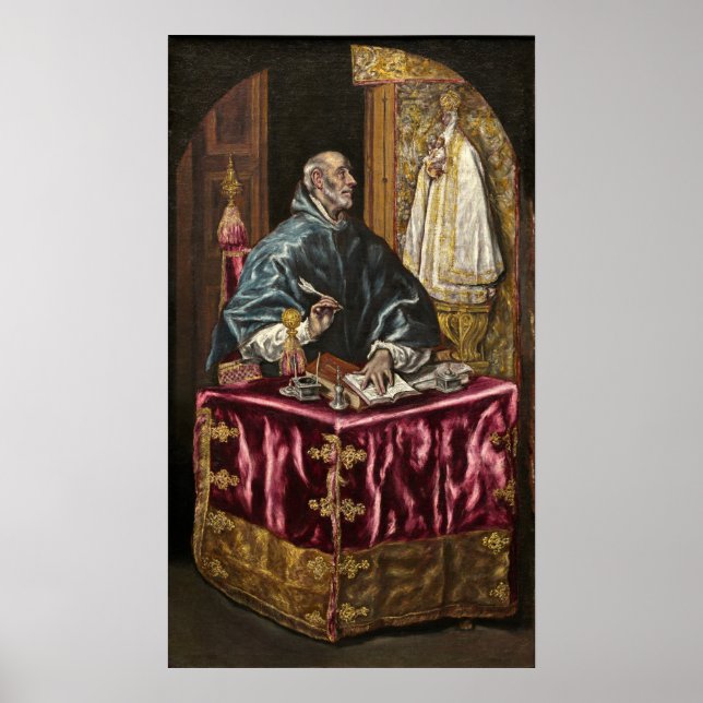Saint Ildefonso - El Greco, griechisches Kunstpost Poster (Vorne)