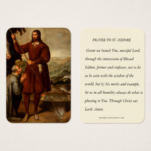 Saint Isidore, ouvrier agricole Prière religieuse
