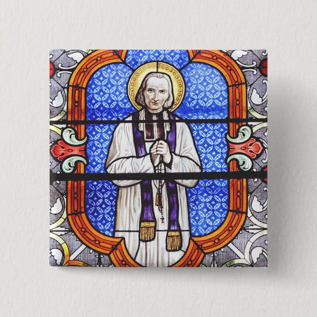 Saint Jean Baptiste Marie Vianney Button (Vorderseite)