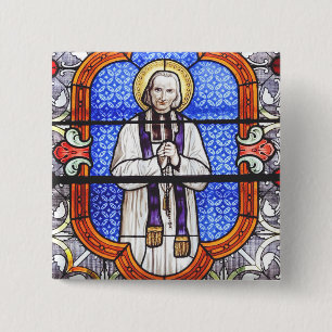 Saint Jean Vianney Premium Soul Guide Kunst Druck Button