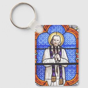 Saint Jean Vianney Premium Soul Guide Kunst Druck Schlüsselanhänger