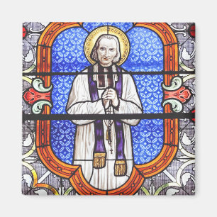 Saint Jean Vianney Premium Soul Guide Kunstposter Magnet