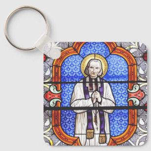 Saint Jean Vianney Premium Soul Guide Kunstposter Schlüsselanhänger