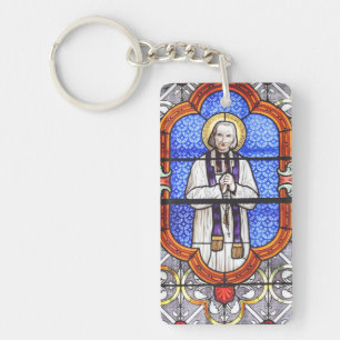 Saint Jean Vianney Premium Soul Guide Kunstposter Schlüsselanhänger