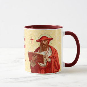 Saint Jérôme comme cardinal avec livre (P 004) Mug