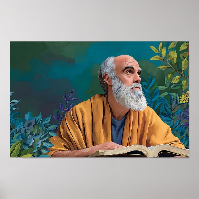 Saint Jerome: Der Gelehrte der Schrift Poster (Vorne)