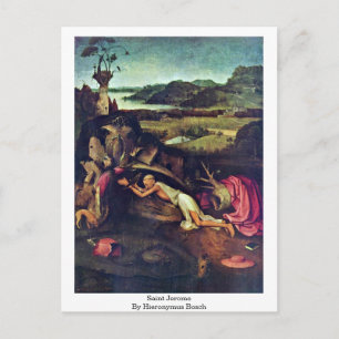 Saint Jerome. Von Hieronymus Bosch Postkarte