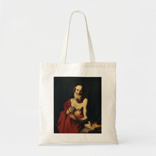 Saint Jerome von Jusepe de Ribera Tragetasche (Vorne)