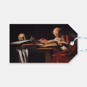 Saint Jerome Writing (von Caravaggio) Geschenkanhänger