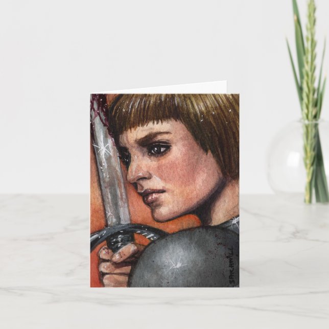 Saint Joan Arc Note Card Karte (Vorderseite)