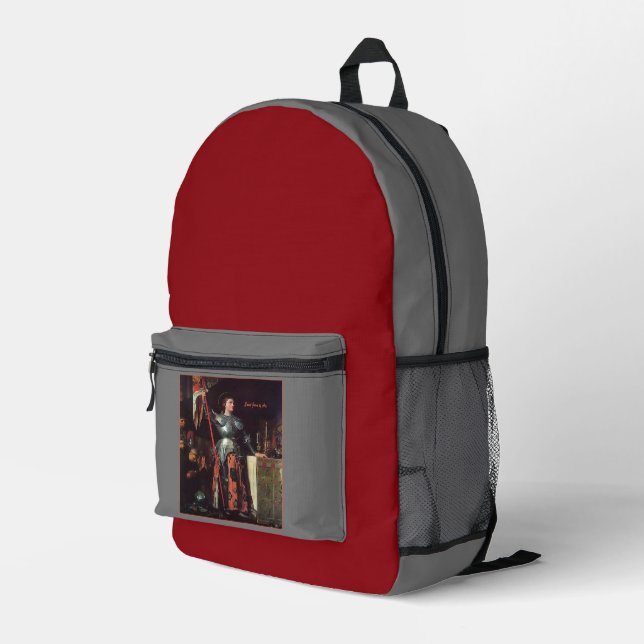 Saint Joan of Arc Bedruckter Rucksack (Rückseitige Ecke Rechts)
