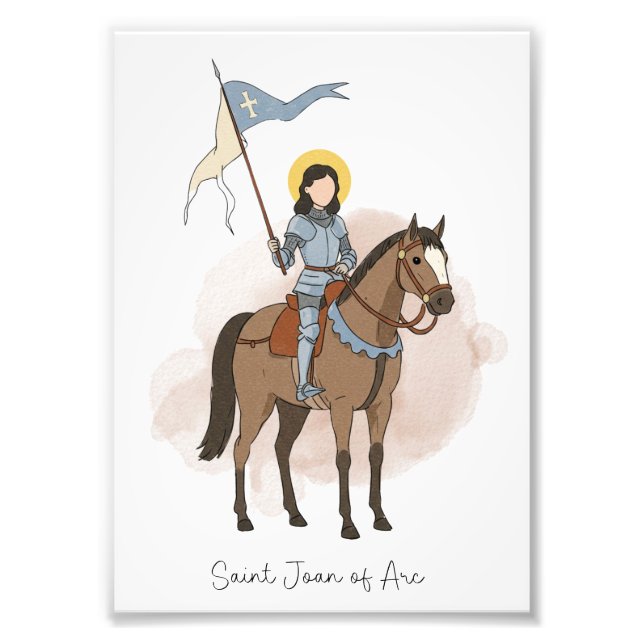 Saint Joan of Arc, Catholic Saint Photo Print (Devant)