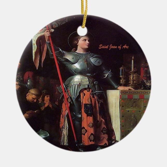 Saint Joan of Arc Keramik Ornament (Vorne)