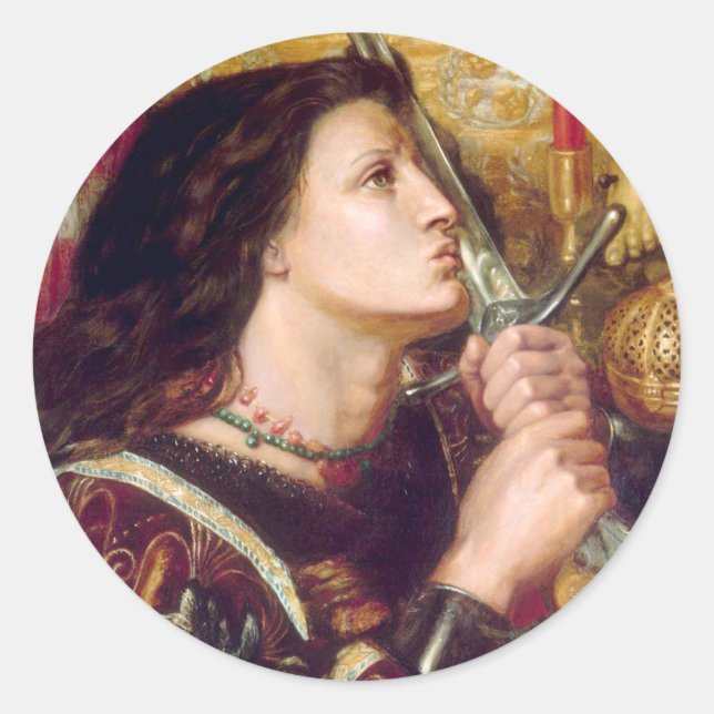 Saint Joan of Arc Runder Aufkleber (Vorderseite)