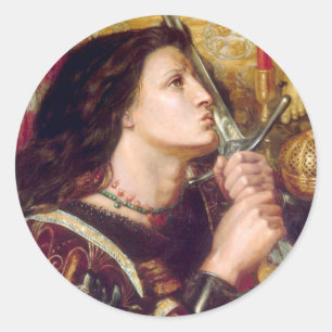 Saint Joan of Arc Runder Aufkleber