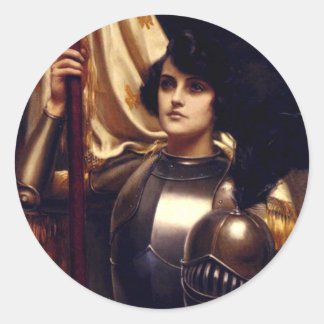 Saint Joan of Arc Runder Aufkleber