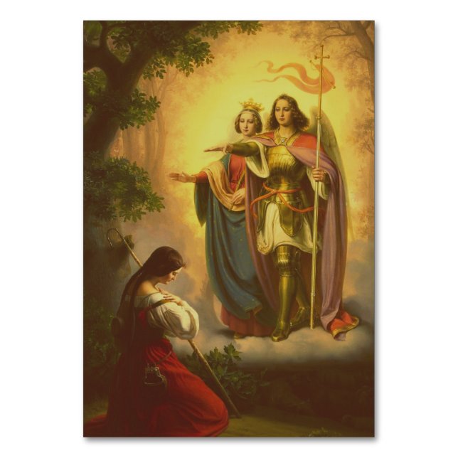 Saint Joan of Arc Tischnummer (Vorderseite)