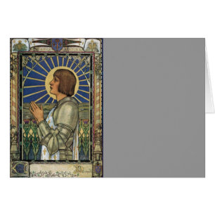 Saint Joan von Arc gestettetes Glas Bild