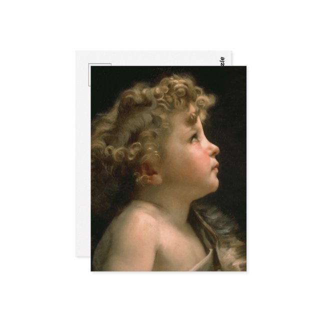 Saint John Baptist als Kind von William Bouguerea Postkarte (Vorderseite/Rückseite Beispiel)