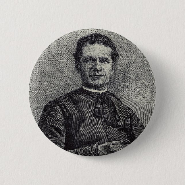 Saint John Bosco Priest und Confessor Button (Vorderseite)