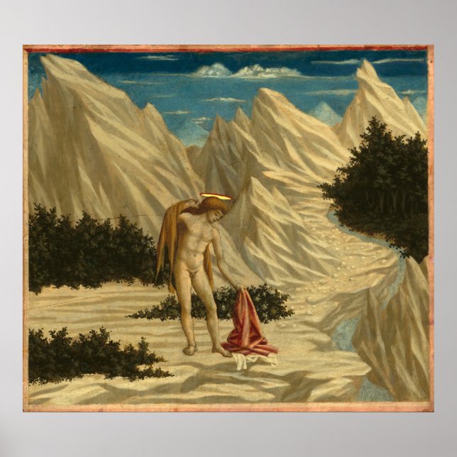 Saint John - Domenico Veneziano Kunstgewerbe Poster (Vorne)
