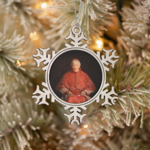 Saint John Henry Newman Schneeflocken Zinn-Ornament